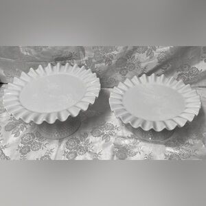 Boulangerie Set of 2 Cake Plates 31.4 x 16.1 cm and 27.9 x 12.7 cm